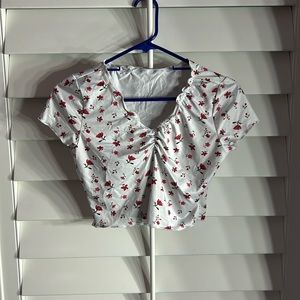 Floral crop top